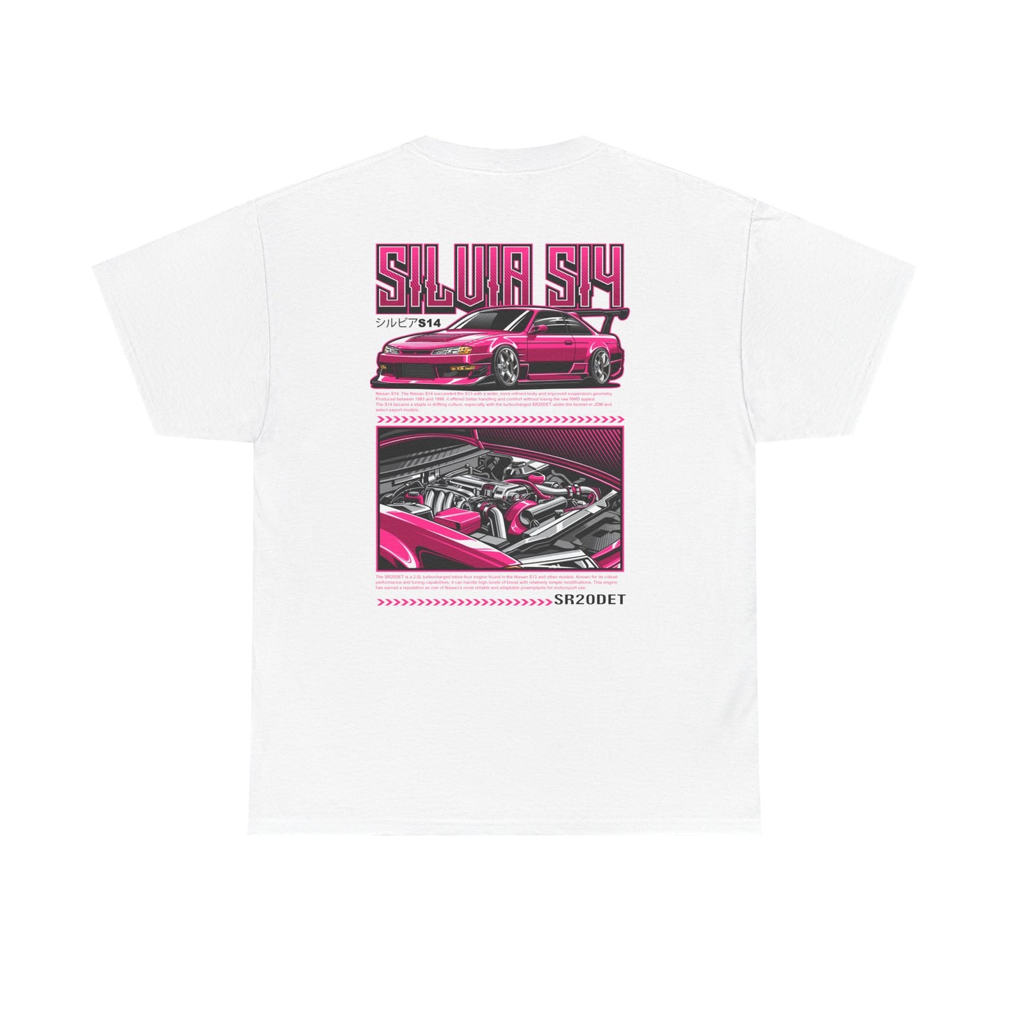 SILVIA S14 SR20DET T-SHIRT - PINK EDITION