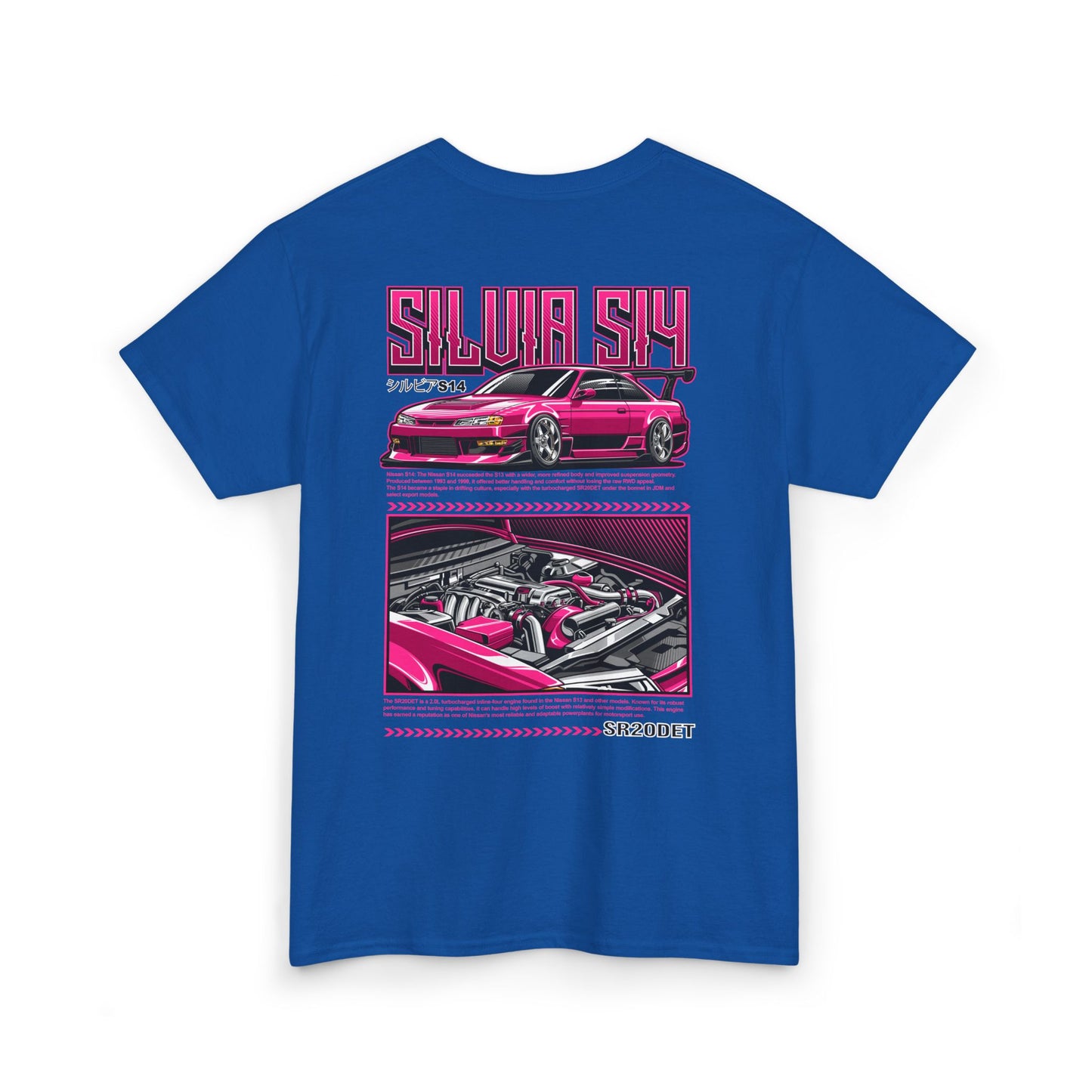 SILVIA S14 SR20DET T-SHIRT - PINK EDITION