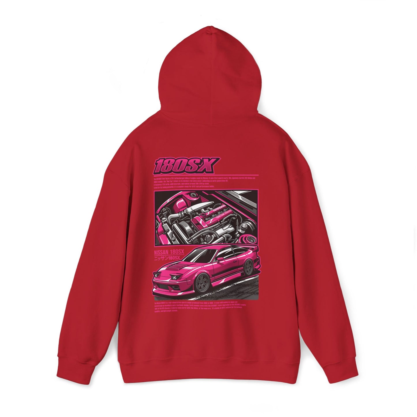 Nissan 180SX SR20DET Hoodie – Pink Edition