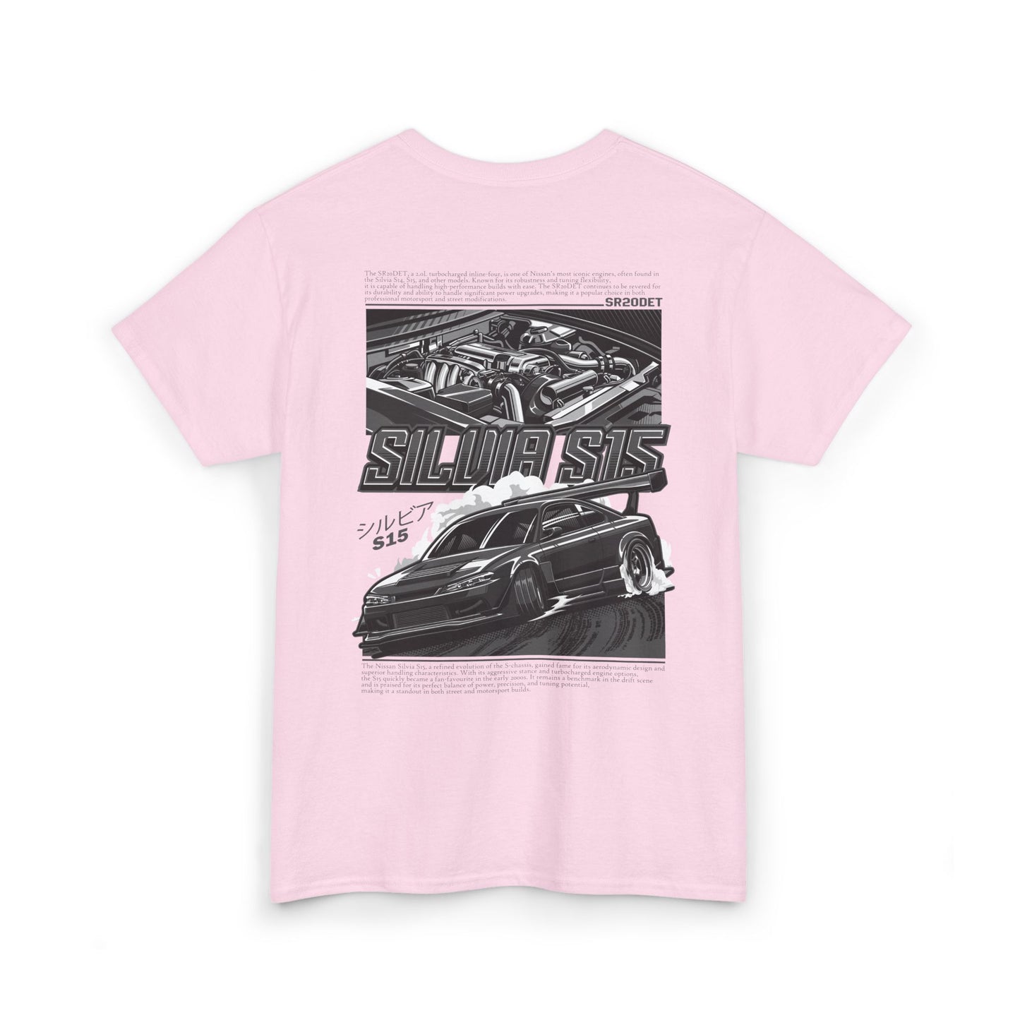 SILVIA S15 SR20DET T-SHIRT – CHARCOAL GREY EDITION