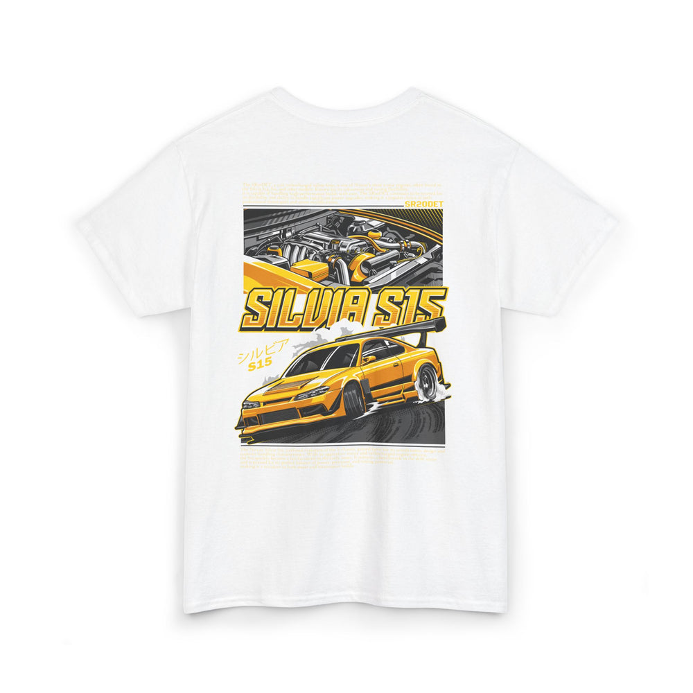 SILVIA S15 SR20DET T-SHIRT - YELLOW EDITION