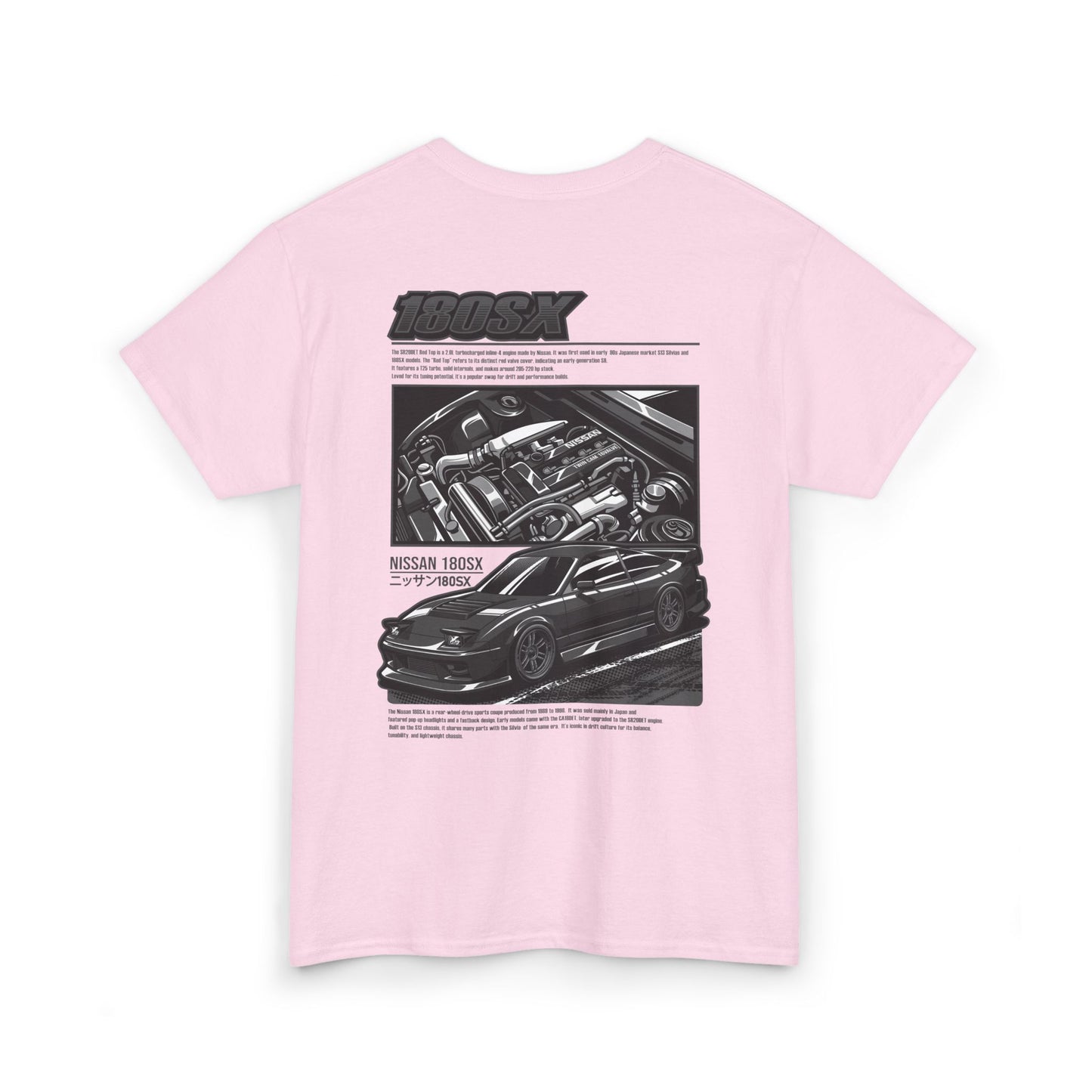 180SX SR20DET T-SHIRT - CHARCOAL GREY EDITION