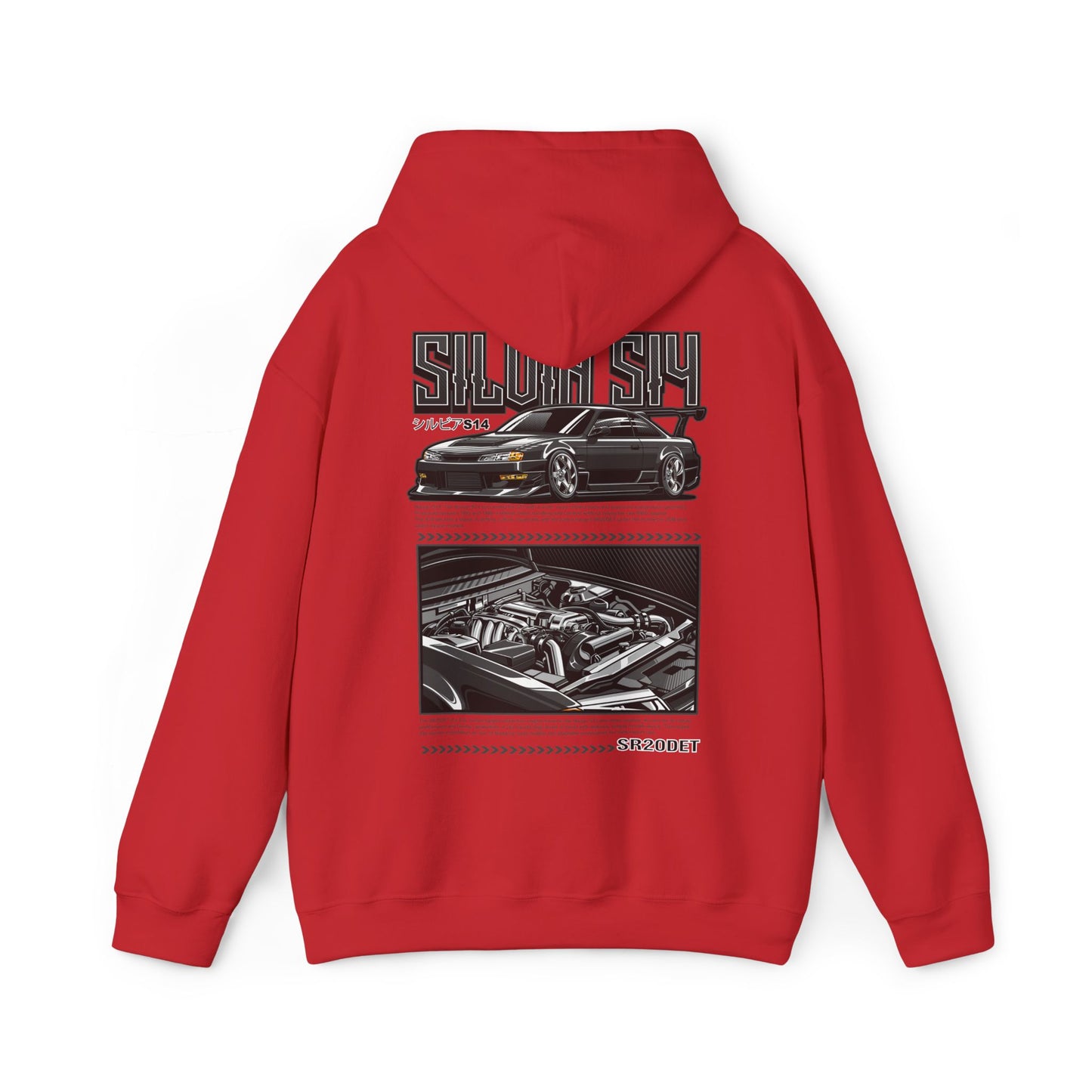 Nissan Silvia S15 SR20DET Hoodie – Charcoal Grey Edition