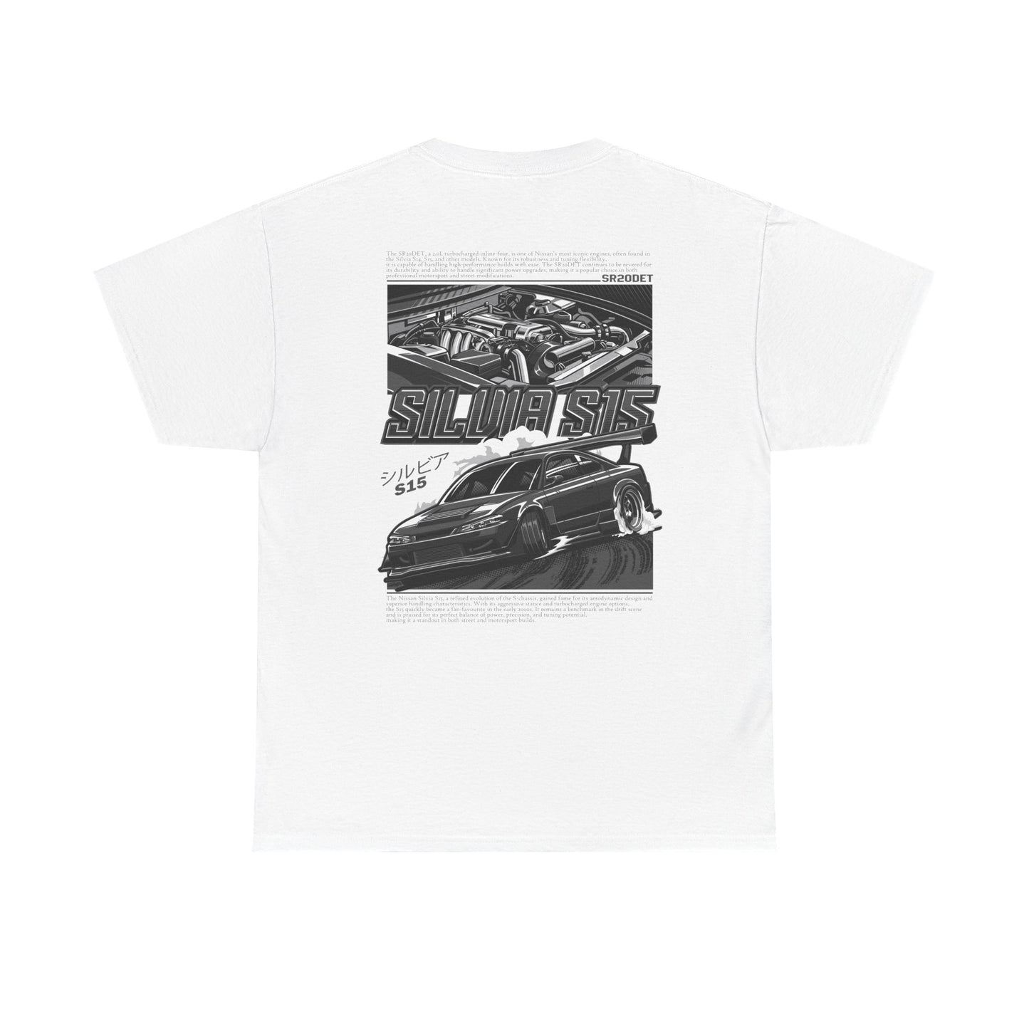 SILVIA S15 SR20DET T-SHIRT – CHARCOAL GREY EDITION