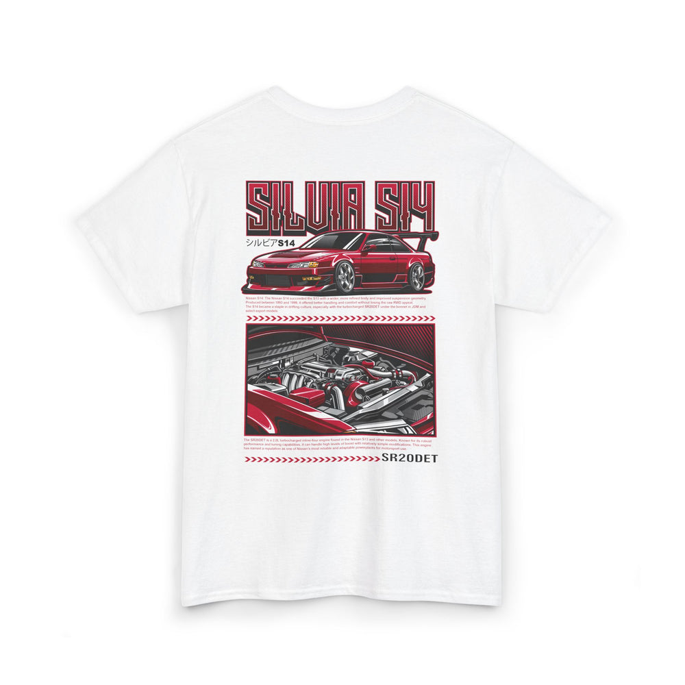 SILVIA S14 SR20DET T-SHIRT - RED EDITION