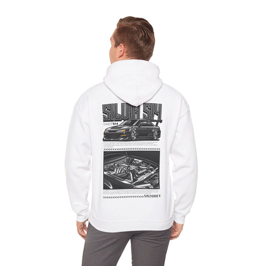 Nissan Silvia S15 SR20DET Hoodie – Charcoal Grey Edition