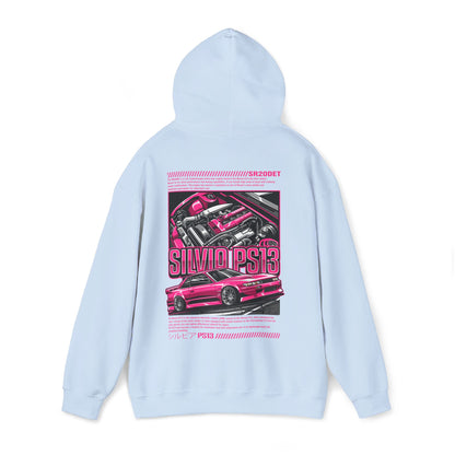 Nissan Silvia PS13 SR20DET Hoodie – Pink Edition
