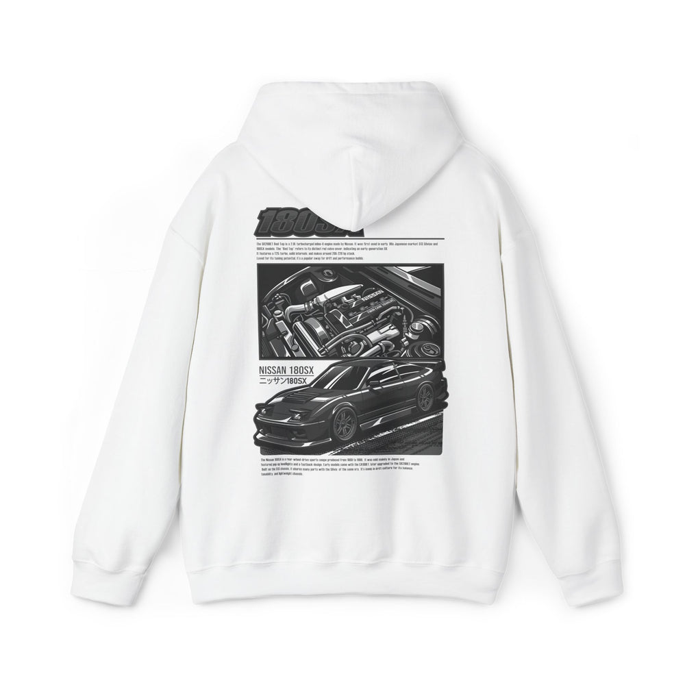 Nissan 180SX SR20DET Hoodie – Charcoal Grey Edition