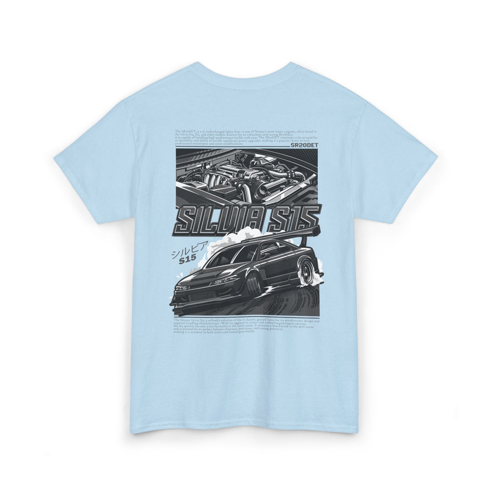SILVIA S15 SR20DET T-SHIRT – CHARCOAL GREY EDITION
