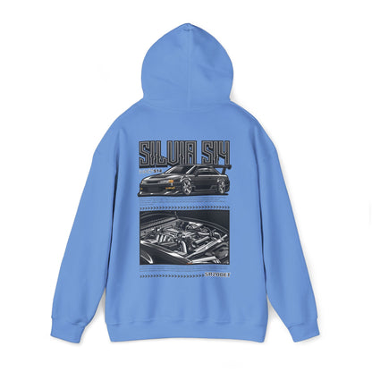 Nissan Silvia S15 SR20DET Hoodie – Charcoal Grey Edition