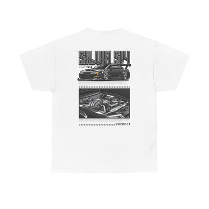 SILVIA S14 SR20DET T-SHIRT - CHARCOAL GREY EDITION