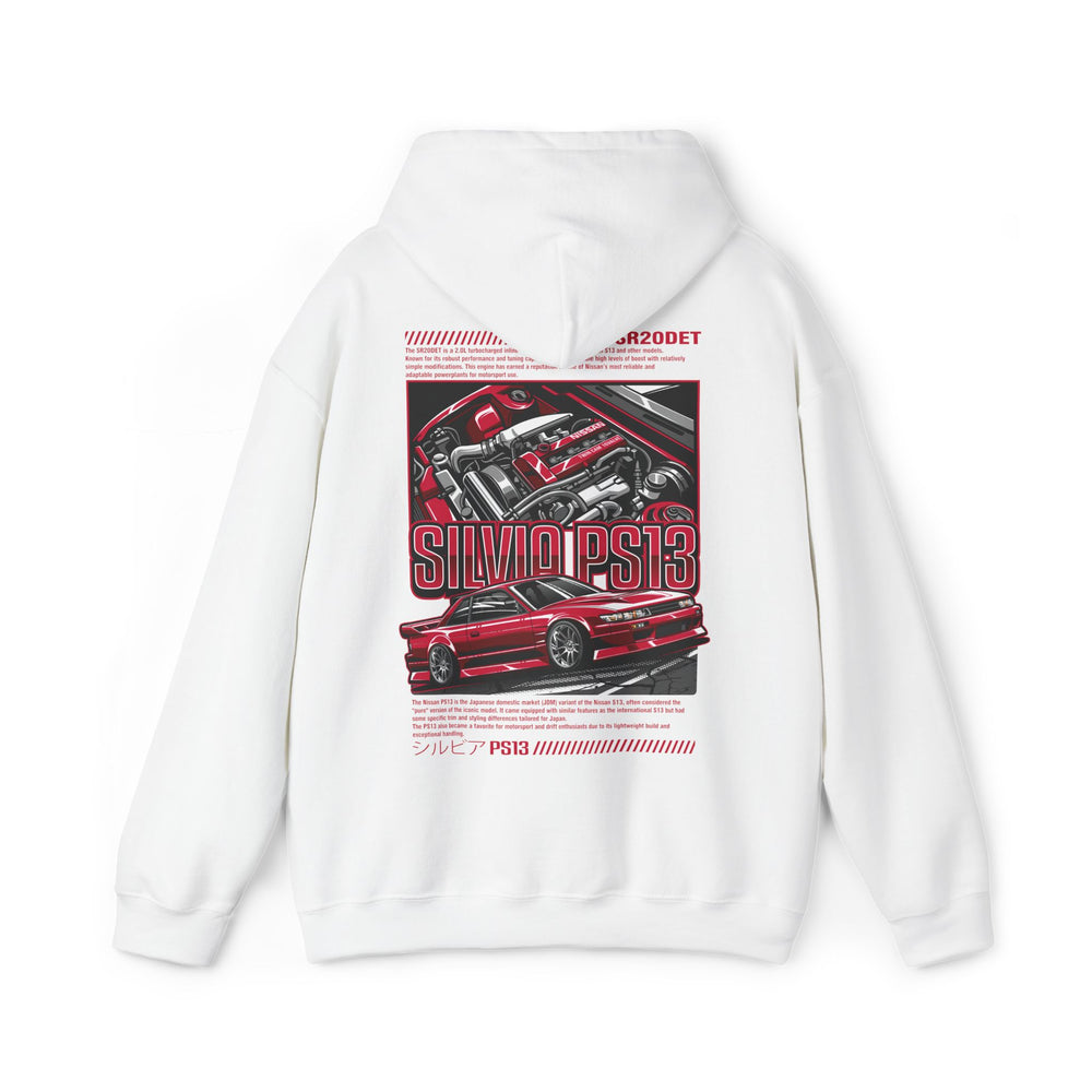 Nissan Silvia PS13 SR20DET Hoodie – Red Edition