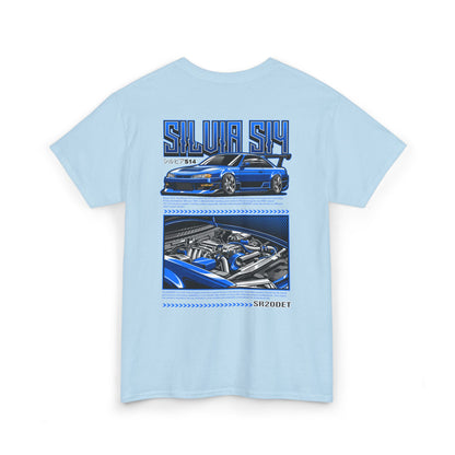 SILVIA S14 SR20DET T-SHIRT - BLUE EDITION