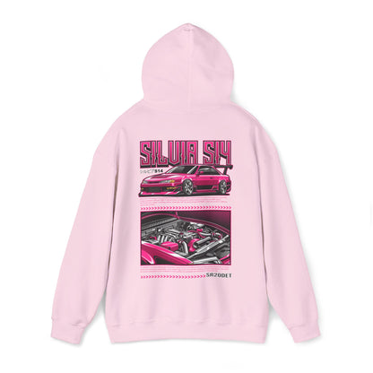 Nissan Silvia S14 SR20DET Hoodie – Pink Edition