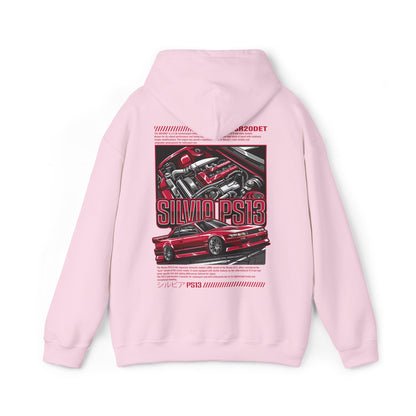 Nissan Silvia PS13 SR20DET Hoodie – Red Edition