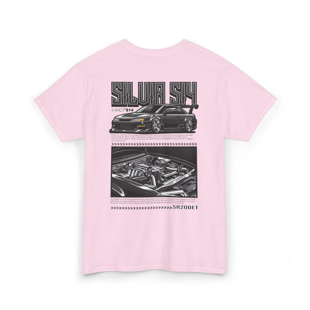 SILVIA S14 SR20DET T-SHIRT - CHARCOAL GREY EDITION