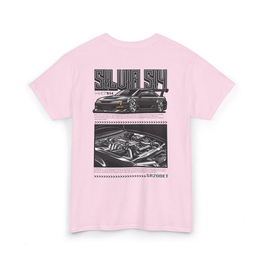SILVIA S14 SR20DET T-SHIRT - CHARCOAL GREY EDITION