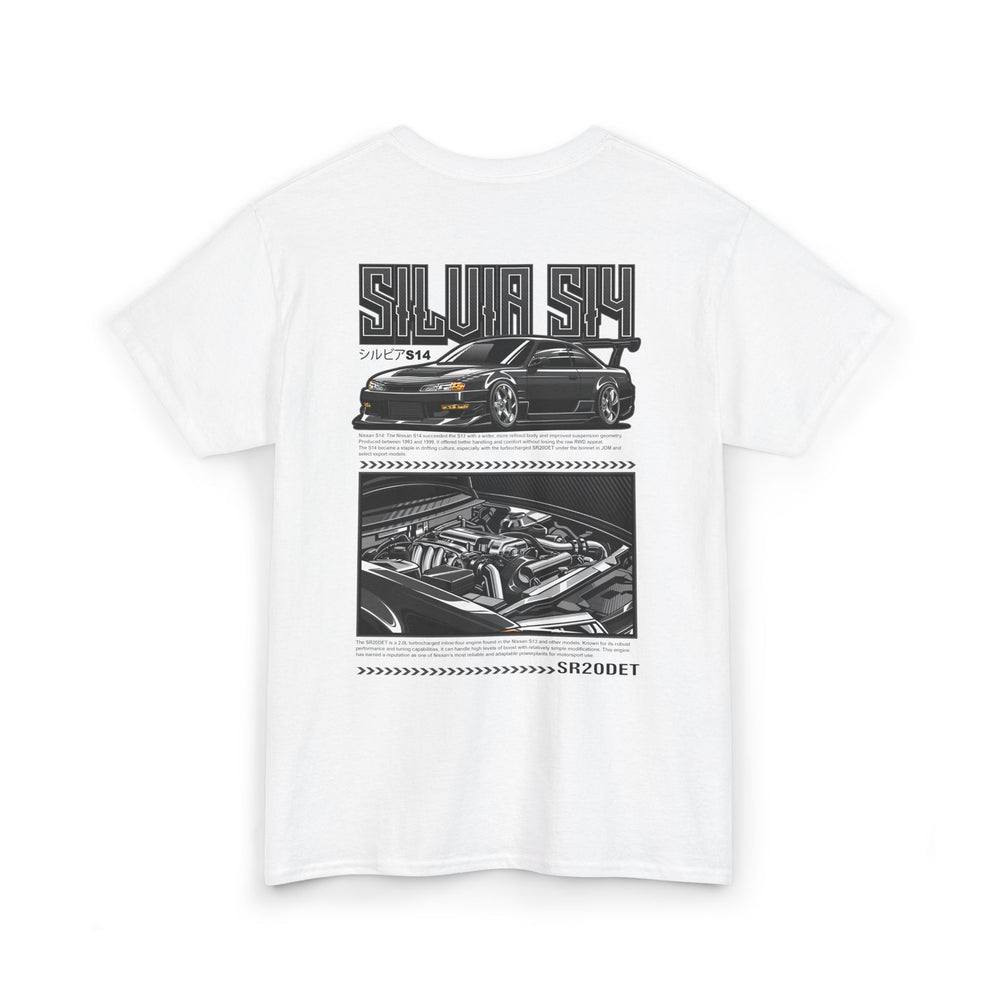 SILVIA S14 SR20DET T-SHIRT - CHARCOAL GREY EDITION