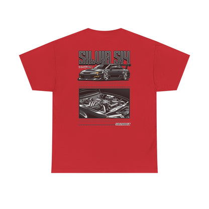 SILVIA S14 SR20DET T-SHIRT - CHARCOAL GREY EDITION
