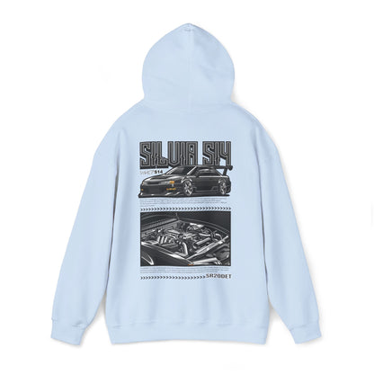 Nissan Silvia S15 SR20DET Hoodie – Charcoal Grey Edition