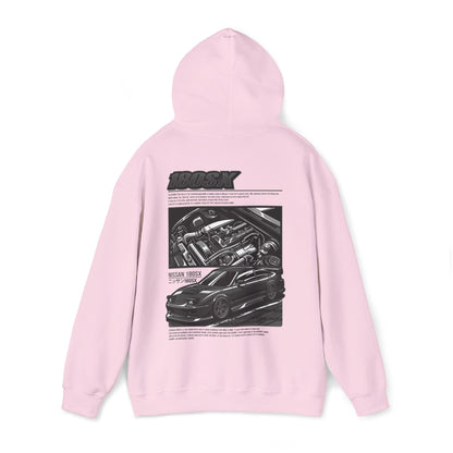 Nissan 180SX SR20DET Hoodie – Charcoal Grey Edition
