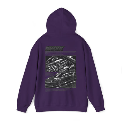 Nissan 180SX SR20DET Hoodie – Charcoal Grey Edition