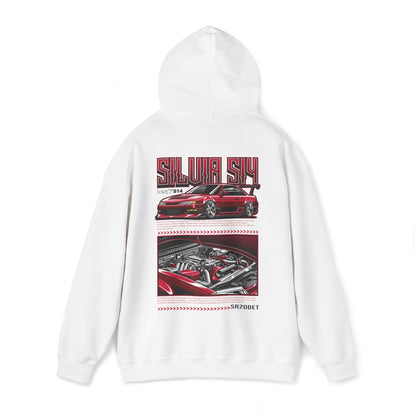 Nissan Silvia S14 SR20DET Hoodie – Red Edition