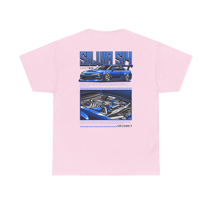 SILVIA S14 SR20DET T-SHIRT - BLUE EDITION