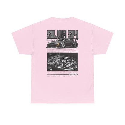 SILVIA S14 SR20DET T-SHIRT - CHARCOAL GREY EDITION