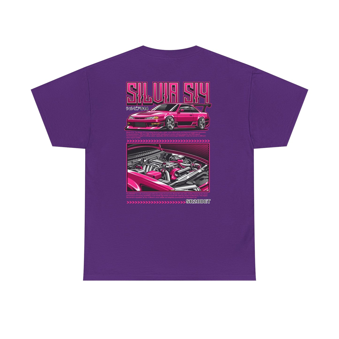 SILVIA S14 SR20DET T-SHIRT - PINK EDITION