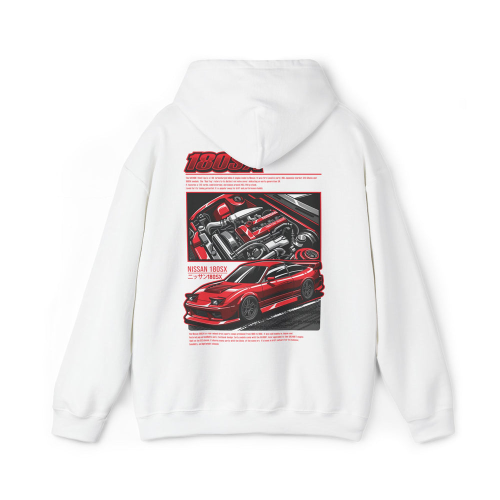 Nissan 180SX SR20DET Hoodie – Red Edition