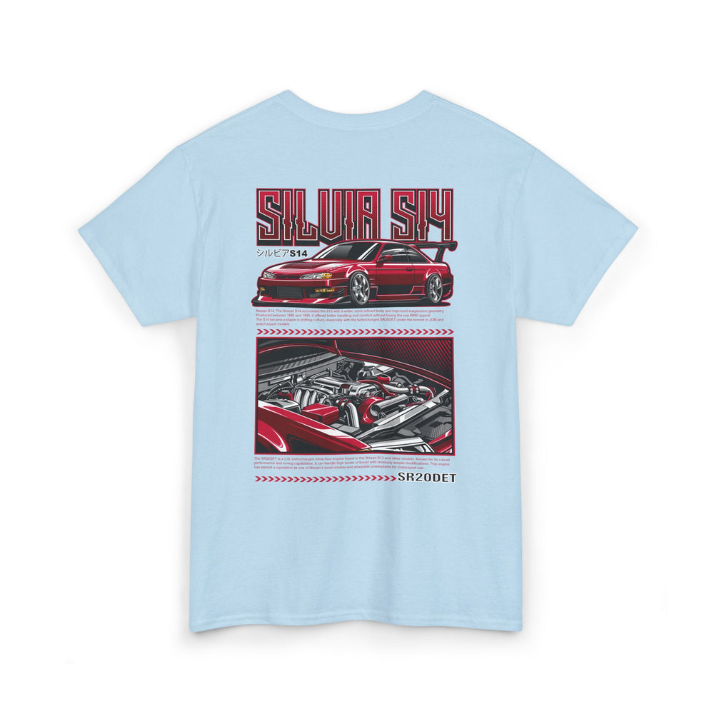 SILVIA S14 SR20DET T-SHIRT - RED EDITION