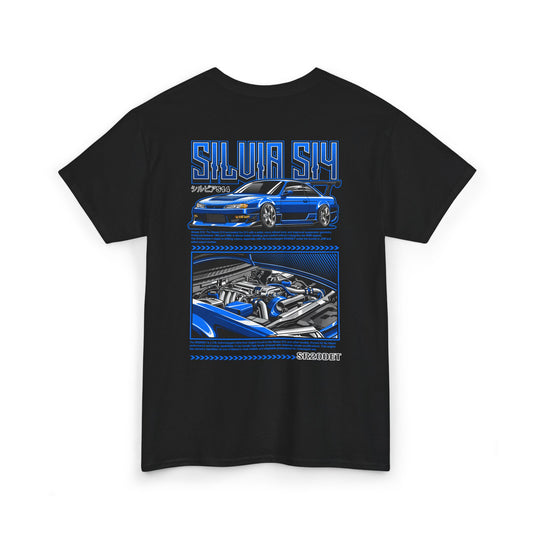SILVIA S14 SR20DET T-SHIRT - BLUE EDITION