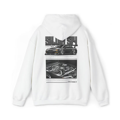 Nissan Silvia S15 SR20DET Hoodie – Charcoal Grey Edition
