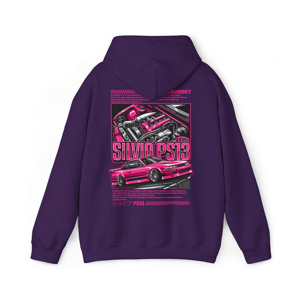 Nissan Silvia PS13 SR20DET Hoodie – Pink Edition