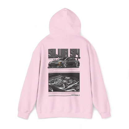 Nissan Silvia S15 SR20DET Hoodie – Charcoal Grey Edition