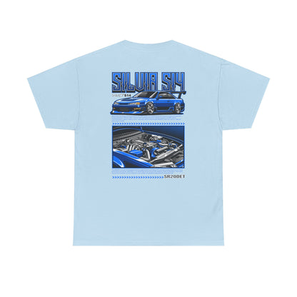 SILVIA S14 SR20DET T-SHIRT - BLUE EDITION