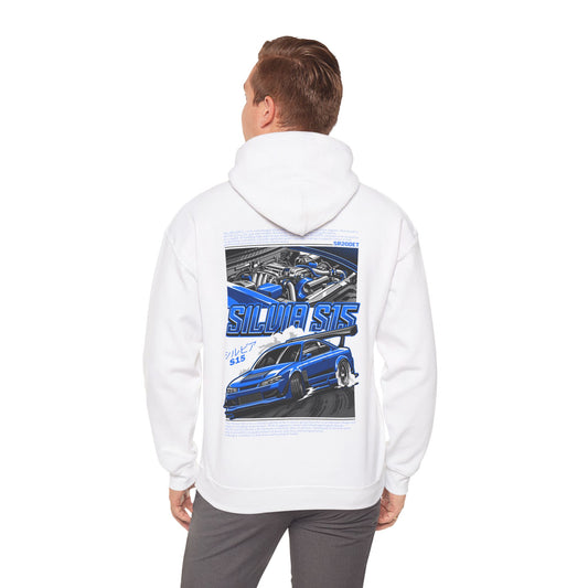 Nissan Silvia S15 SR20DET Hoodie – Blue Edition