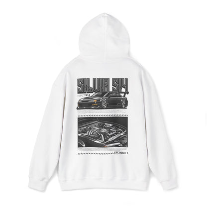 Nissan Silvia S15 SR20DET Hoodie – Charcoal Grey Edition